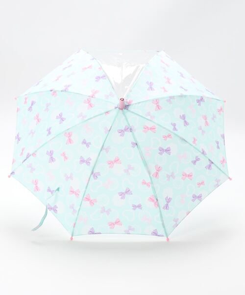 ROPE' PICNIC(ロペピクニック)の「【KIDS】リボン&フラワーアンブレラ(長傘・キッズ・グリーン/パープル系その他3・M)」の3枚目の写真