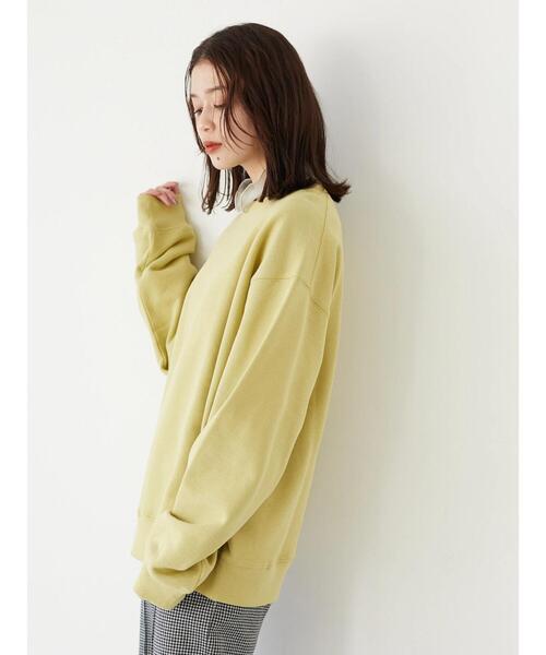 Green　Parks（グリーンパークス）の「オーバーサイズ裏毛トレーナー＊（スウェット・レディース・ミント/グレー系その他/サックスブルー/ネイビー・FREE）」の11枚目の写真