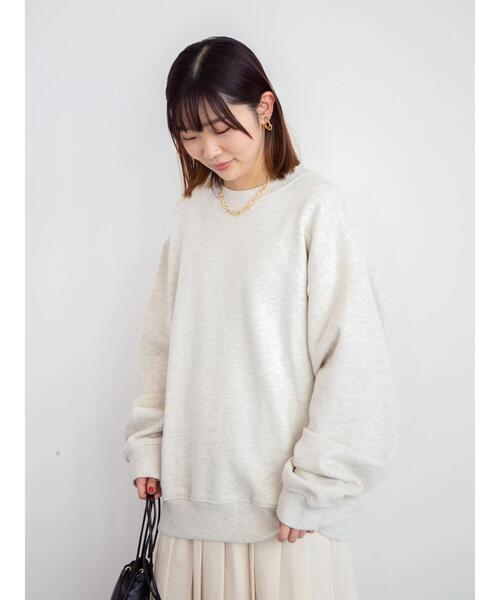 Green　Parks（グリーンパークス）の「オーバーサイズ裏毛トレーナー＊（スウェット・レディース・ミント/グレー系その他/サックスブルー/ネイビー・FREE）」の12枚目の写真