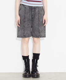 X-girl | CHEMICAL WASH EASY HALF PANTS/ケミカルウォッシュ　ハーフイージーパンツ(デニムパンツ)