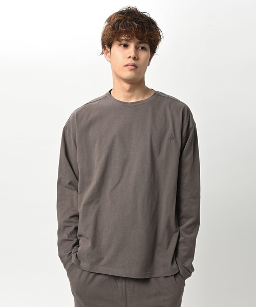 CIADAZ（チャダツ）の「ファインコットン ロングスリーブTシャツ（Tシャツ/カットソー・メンズ・ネイビー/ブラック/グレー・SMALL/LARGE/MEDIUM）」の2枚目の写真