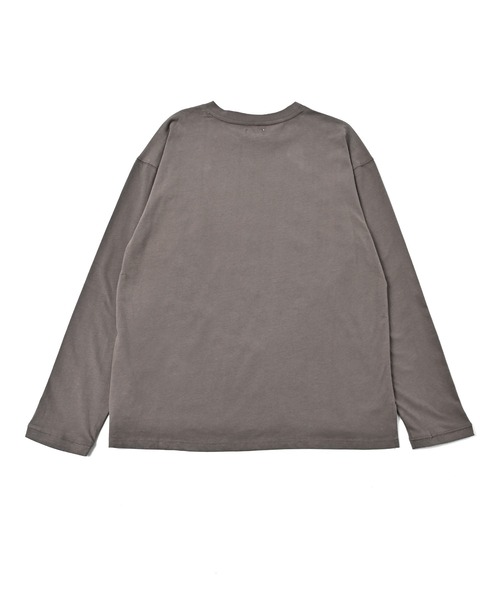 CIADAZ（チャダツ）の「ファインコットン ロングスリーブTシャツ（Tシャツ/カットソー・メンズ・ネイビー/ブラック/グレー・SMALL/LARGE/MEDIUM）」の8枚目の写真