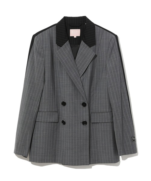 A BATHING APE(アベイシングエイプ)の「BPY TAILORED STRIPES BLAZER(テーラードジャケット・レディース・チャコール・SMALL/X-SMALL)」の7枚目の写真