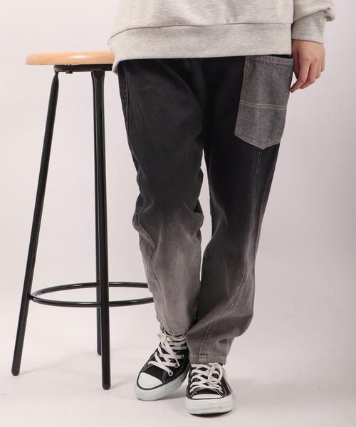 FUNALIVE（ファンアライブ）の「milimili 裾グラデサルエルデニムパンツ（デニムパンツ・メンズ・ブラック/インディゴブルー・FREE）」の2枚目の写真