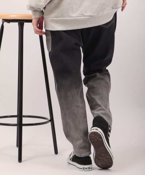 FUNALIVE（ファンアライブ）の「milimili 裾グラデサルエルデニムパンツ（デニムパンツ・メンズ・ブラック/インディゴブルー・FREE）」の9枚目の写真