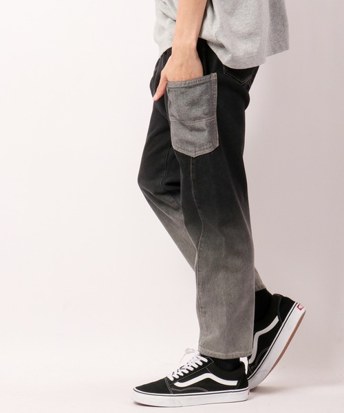 FUNALIVE（ファンアライブ）の「milimili 裾グラデサルエルデニムパンツ（デニムパンツ・メンズ・ブラック/インディゴブルー・FREE）」の12枚目の写真