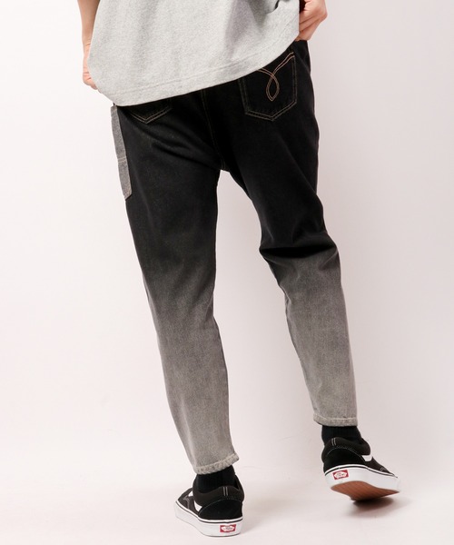 FUNALIVE（ファンアライブ）の「milimili 裾グラデサルエルデニムパンツ（デニムパンツ・メンズ・ブラック/インディゴブルー・FREE）」の14枚目の写真