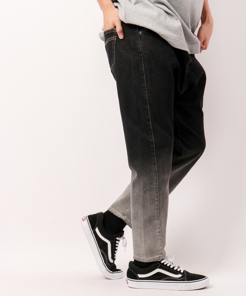 FUNALIVE（ファンアライブ）の「milimili 裾グラデサルエルデニムパンツ（デニムパンツ・メンズ・ブラック/インディゴブルー・FREE）」の13枚目の写真