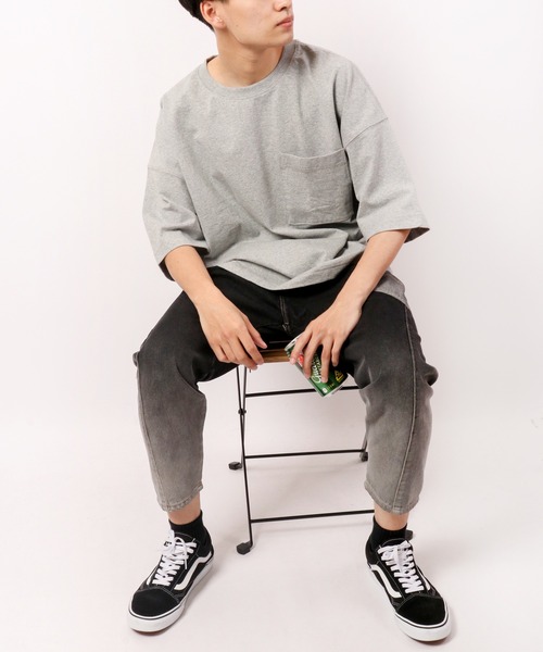 FUNALIVE（ファンアライブ）の「milimili 裾グラデサルエルデニムパンツ（デニムパンツ・メンズ・ブラック/インディゴブルー・FREE）」の15枚目の写真