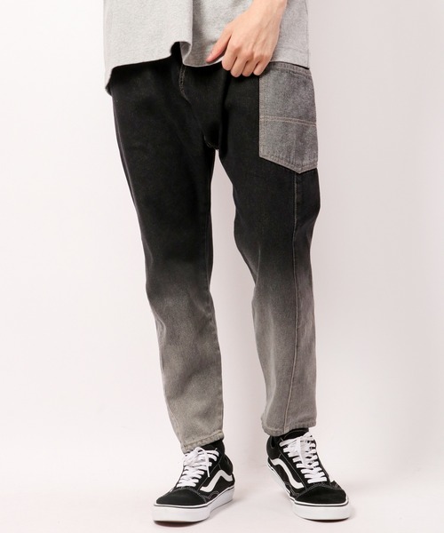 FUNALIVE（ファンアライブ）の「milimili 裾グラデサルエルデニムパンツ（デニムパンツ・メンズ・ブラック/インディゴブルー・FREE）」の11枚目の写真