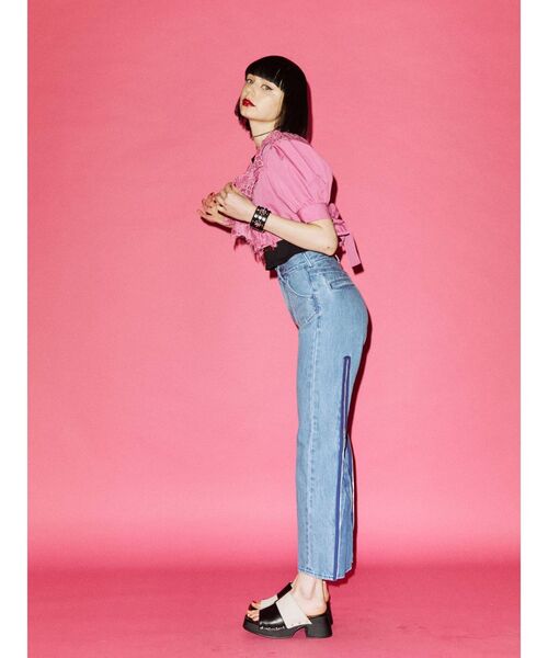 jouetie（ジュエティ）の「カシュクールコットンレースブラウス（シャツ/ブラウス・レディース・ブラック/オフホワイト/ピンク・MEDIUM）」の12枚目の写真