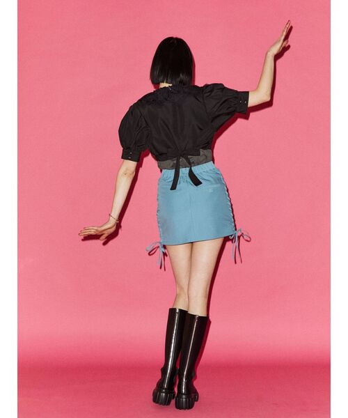 jouetie（ジュエティ）の「カシュクールコットンレースブラウス（シャツ/ブラウス・レディース・ブラック/オフホワイト/ピンク・MEDIUM）」の18枚目の写真