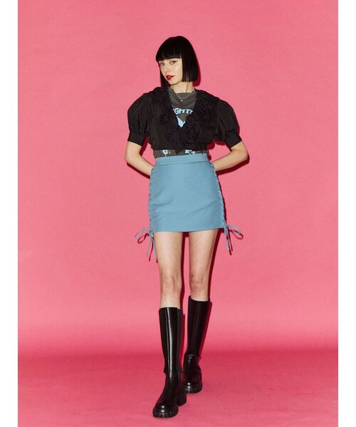 jouetie（ジュエティ）の「カシュクールコットンレースブラウス（シャツ/ブラウス・レディース・ブラック/オフホワイト/ピンク・MEDIUM）」の19枚目の写真