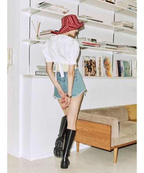 jouetie（ジュエティ）の「カシュクールコットンレースブラウス（シャツ/ブラウス・レディース・ブラック/オフホワイト/ピンク・MEDIUM）」の22枚目の写真