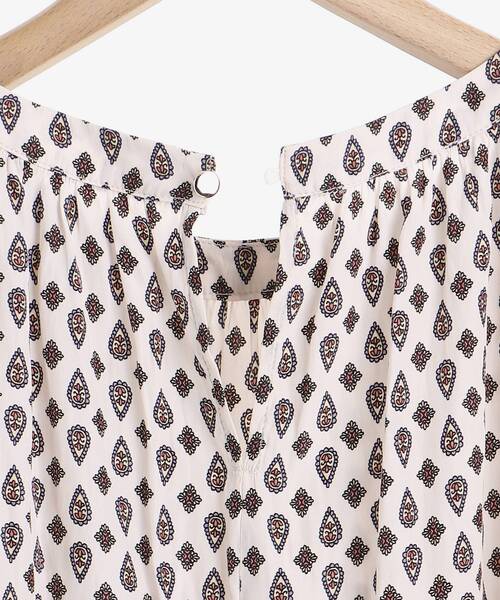 le.coeur blanc（ルクールブラン）の「コモンプリントギャザーブラウス（シャツ/ブラウス・レディース・ホワイト系その他2/グリーン系その他・38）」の14枚目の写真