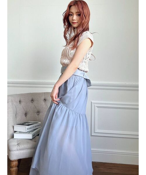 RESEXXY（リゼクシー）の「シアースリットスカート（スカート・レディース・ブラック/ホワイト/ブルー・FREE）」の20枚目の写真