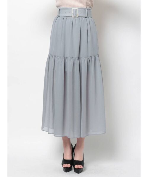 RESEXXY（リゼクシー）の「シアースリットスカート（スカート・レディース・ブラック/ホワイト/ブルー・FREE）」の21枚目の写真