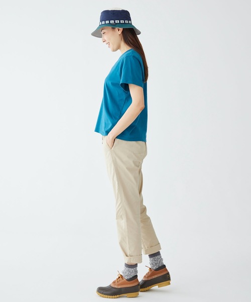L.L.Bean(エルエルビーン)の「サタデーTシャツ、半袖 クルーネック 米国フィット・レギュラー(Tシャツ/カットソー・レディース・ホワイト/ターコイズブルー/レッド・SMALL/MEDIUM/LARGE/X-SMALL)」の9枚目の写真