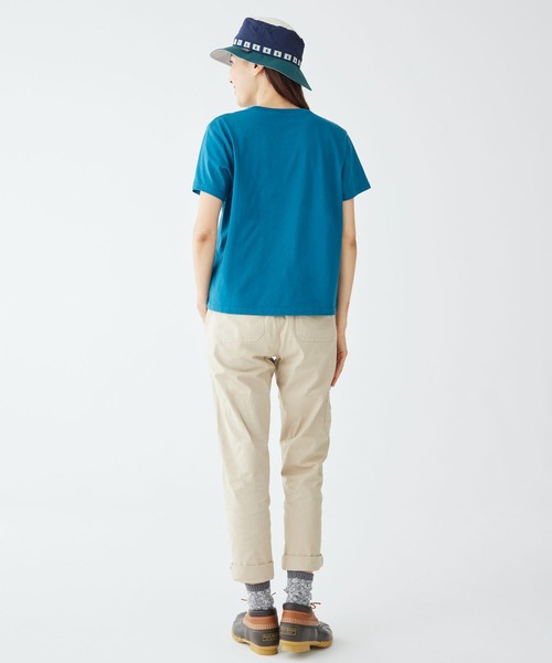 L.L.Bean(エルエルビーン)の「サタデーTシャツ、半袖 クルーネック 米国フィット・レギュラー(Tシャツ/カットソー・レディース・ホワイト/ターコイズブルー/レッド・SMALL/MEDIUM/LARGE/X-SMALL)」の10枚目の写真
