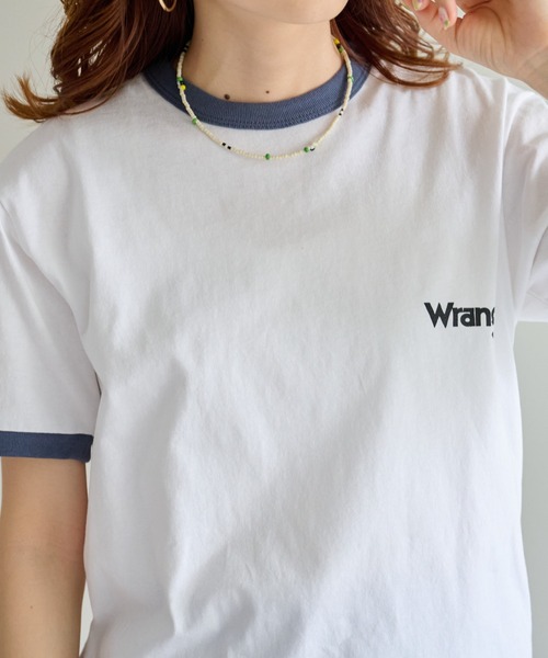 Wrangler（ラングラー）の「【Wrangler/ラングラー】 GIRL TSHWT7029（Tシャツ/カットソー・メンズ・グレー/ホワイト・MEDIUM/LARGE）」の3枚目の写真
