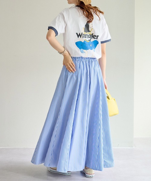 Wrangler（ラングラー）の「【Wrangler/ラングラー】 GIRL TSHWT7029（Tシャツ/カットソー・メンズ・グレー/ホワイト・MEDIUM/LARGE）」の18枚目の写真