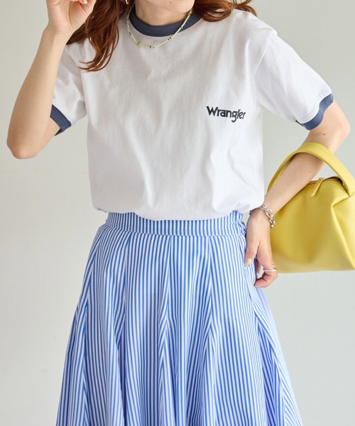 Wrangler（ラングラー）の「【Wrangler/ラングラー】 GIRL TSHWT7029（Tシャツ/カットソー・メンズ・グレー/ホワイト・MEDIUM/LARGE）」の19枚目の写真