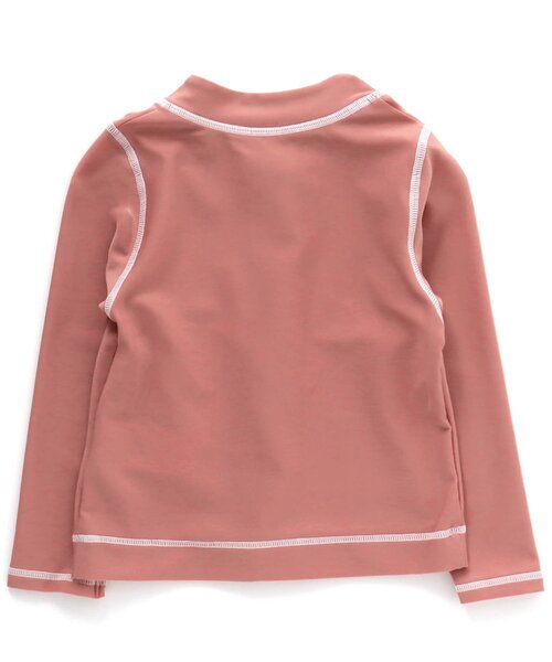 BREEZE(ブリーズ)の「長袖前開きラッシュガード_UVカット(ラッシュガード・キッズ・ピンク/サックスブルー/ネイビー/レインボー/ライム・130/140/110/120/80/90/100)」の22枚目の写真