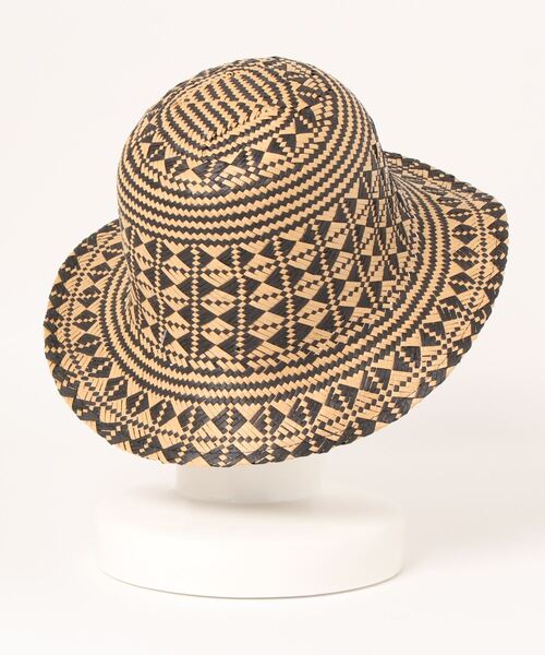 SALON adam et rope'(サロン アダム エ ロペ)の「【Paesaggio Della Toscana】PAPER HAT(BEIGE MIX)(ハット・レディース・ベージュ・FREE)」の2枚目の写真