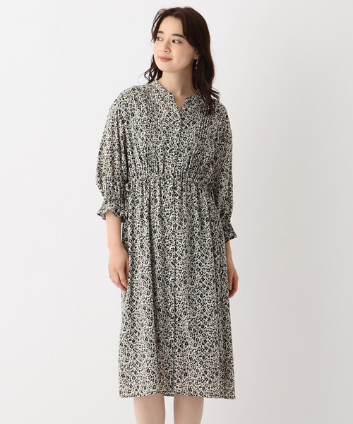 index(インデックス)の「◆ピンタックフラワーワンピース【WEB限定サイズ】(ワンピース・レディース・アイボリー系/ライトグリーン系/ライトパープル・38/42/36/40)」の10枚目の写真