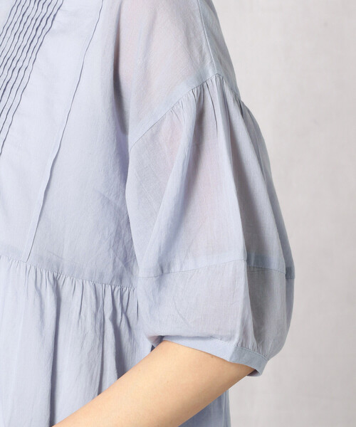 Comme　Ca　Mature（コムサマチュア）の「＜ウォッシャブル＞２ＷＡＹ　インド綿チュニック（チュニック・レディース・ホワイト/ブラック/サックスブルー・FREE）」の19枚目の写真