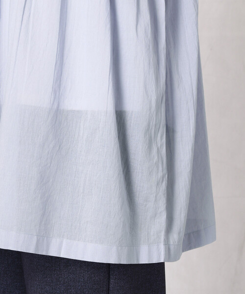 Comme　Ca　Mature（コムサマチュア）の「＜ウォッシャブル＞２ＷＡＹ　インド綿チュニック（チュニック・レディース・ホワイト/ブラック/サックスブルー・FREE）」の20枚目の写真