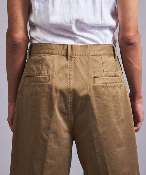 MONKEY TIME（モンキータイム）の「＜monkey time＞ CHINO 2P WIDE SHORTS/ショートパンツ（その他パンツ・メンズ・ブラウン/オフホワイト・S/M/L）」の8枚目の写真