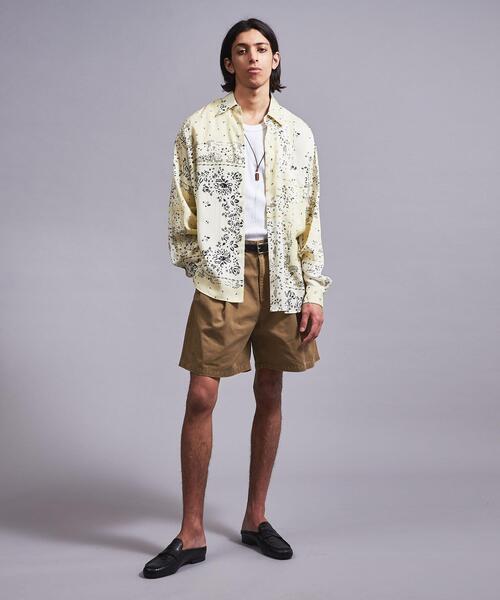 MONKEY TIME（モンキータイム）の「＜monkey time＞ CHINO 2P WIDE SHORTS/ショートパンツ（その他パンツ・メンズ・ブラウン/オフホワイト・S/M/L）」の16枚目の写真