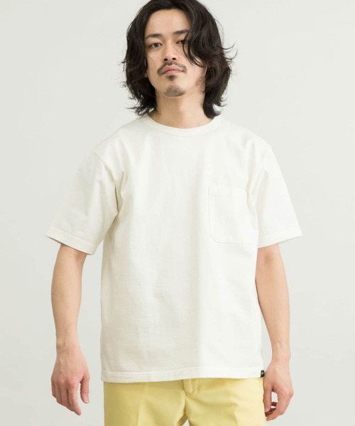 WORK NOT WORK URBAN RESEARCH(ワークノットワークアーバンリサーチ)の「WORK NOT WORK Super Heavy T-shirts(Tシャツ/カットソー・メンズ・ブラック/オフホワイト/ライトピンク/オリーブ・LARGE/X-LARGE/MEDIUM/SMALL)」の7枚目の写真