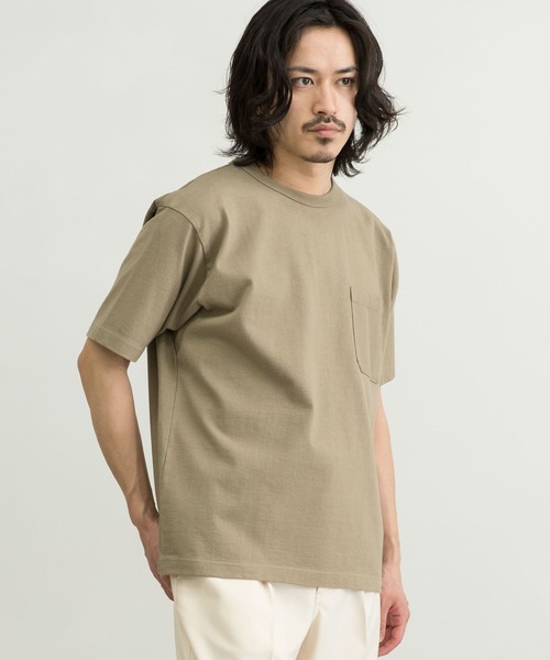 WORK NOT WORK URBAN RESEARCH(ワークノットワークアーバンリサーチ)の「WORK NOT WORK Super Heavy T-shirts(Tシャツ/カットソー・メンズ・ブラック/オフホワイト/ライトピンク/オリーブ・LARGE/X-LARGE/MEDIUM/SMALL)」の13枚目の写真