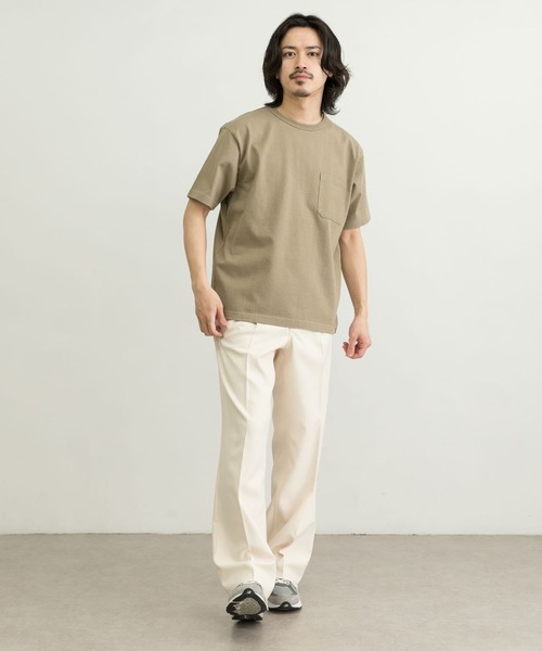 WORK NOT WORK URBAN RESEARCH(ワークノットワークアーバンリサーチ)の「WORK NOT WORK Super Heavy T-shirts(Tシャツ/カットソー・メンズ・ブラック/オフホワイト/ライトピンク/オリーブ・LARGE/X-LARGE/MEDIUM/SMALL)」の14枚目の写真