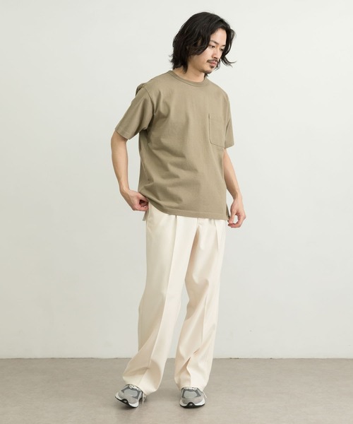 WORK NOT WORK URBAN RESEARCH(ワークノットワークアーバンリサーチ)の「WORK NOT WORK Super Heavy T-shirts(Tシャツ/カットソー・メンズ・ブラック/オフホワイト/ライトピンク/オリーブ・LARGE/X-LARGE/MEDIUM/SMALL)」の15枚目の写真