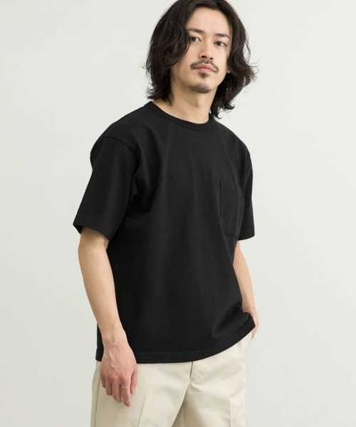 WORK NOT WORK URBAN RESEARCH(ワークノットワークアーバンリサーチ)の「WORK NOT WORK Super Heavy T-shirts(Tシャツ/カットソー・メンズ・ブラック/オフホワイト/ライトピンク/オリーブ・LARGE/X-LARGE/MEDIUM/SMALL)」の18枚目の写真