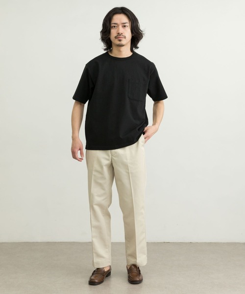 WORK NOT WORK URBAN RESEARCH(ワークノットワークアーバンリサーチ)の「WORK NOT WORK Super Heavy T-shirts(Tシャツ/カットソー・メンズ・ブラック/オフホワイト/ライトピンク/オリーブ・LARGE/X-LARGE/MEDIUM/SMALL)」の19枚目の写真