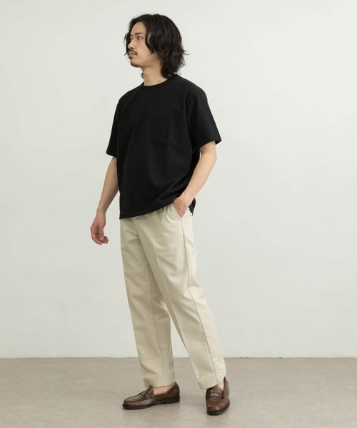 WORK NOT WORK URBAN RESEARCH(ワークノットワークアーバンリサーチ)の「WORK NOT WORK Super Heavy T-shirts(Tシャツ/カットソー・メンズ・ブラック/オフホワイト/ライトピンク/オリーブ・LARGE/X-LARGE/MEDIUM/SMALL)」の20枚目の写真