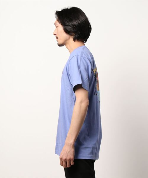 HOUSTON(ヒューストン)の「【HOUSTON】PRINT EMBROIDERY TEE (CAR)(Tシャツ/カットソー・メンズ・ホワイト/ブルー・MEDIUM/LARGE/X-LARGE/XX-LARGE)」の3枚目の写真