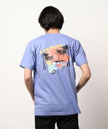 【HOUSTON】PRINT EMBROIDERY TEE (CAR)