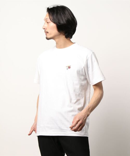 HOUSTON(ヒューストン)の「【HOUSTON】PRINT EMBROIDERY TEE (CAR)(Tシャツ/カットソー・メンズ・ホワイト/ブルー・MEDIUM/LARGE/X-LARGE/XX-LARGE)」の4枚目の写真