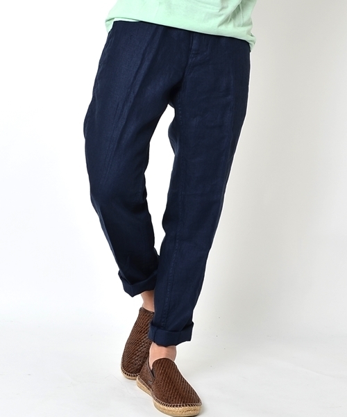 SHIPS(シップス)の「SC: SHIPS(シップス) リネン イージーパンツ■(その他パンツ・メンズ・ネイビー/ブルー/ベージュ/ピンクゴールド/オリーブ/ホワイト・LARGE/X-LARGE/MEDIUM/SMALL)」の5枚目の写真