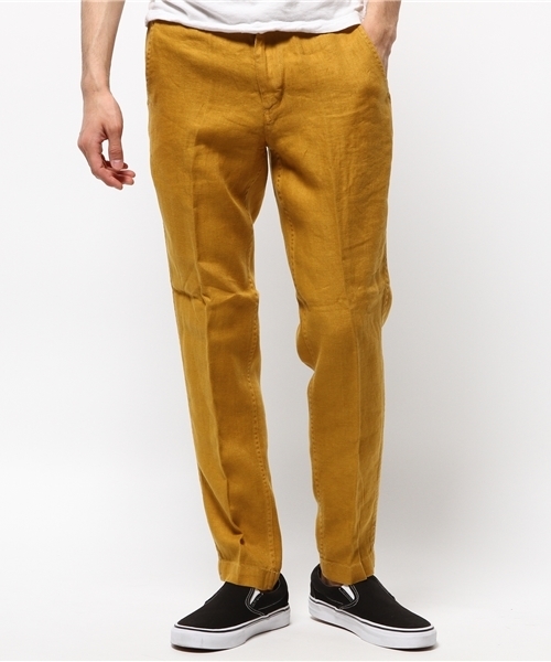 SHIPS(シップス)の「SC: SHIPS(シップス) リネン イージーパンツ■(その他パンツ・メンズ・ネイビー/ブルー/ベージュ/ピンクゴールド/オリーブ/ホワイト・LARGE/X-LARGE/MEDIUM/SMALL)」の1枚目の写真