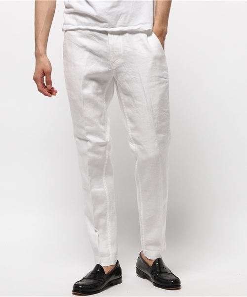 SHIPS(シップス)の「SC: SHIPS(シップス) リネン イージーパンツ■(その他パンツ・メンズ・ネイビー/ブルー/ベージュ/ピンクゴールド/オリーブ/ホワイト・LARGE/X-LARGE/MEDIUM/SMALL)」の2枚目の写真