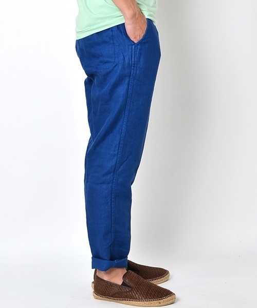SHIPS(シップス)の「SC: SHIPS(シップス) リネン イージーパンツ■(その他パンツ・メンズ・ネイビー/ブルー/ベージュ/ピンクゴールド/オリーブ/ホワイト・LARGE/X-LARGE/MEDIUM/SMALL)」の8枚目の写真