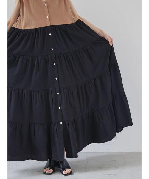 rem closet（レムクローゼット）の「コットンティアードワンピース（ワンピース・レディース・ブラック/その他20・FREE）」の17枚目の写真