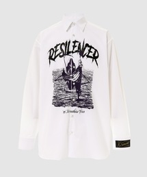 RAF SIMONS（ラフシモンズ）の「Big fit shirt with printed Resilencer（Tシャツ/カットソー）」