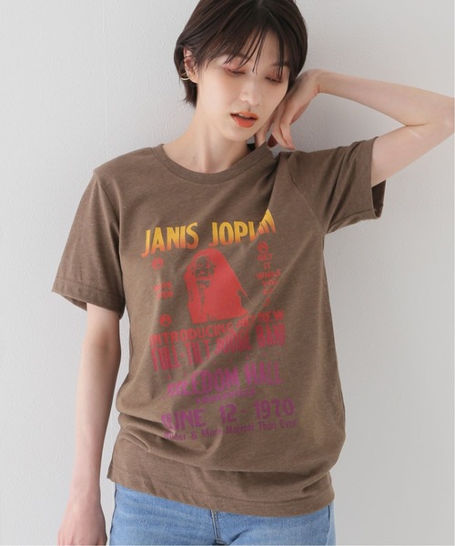 JOINT WORKS(ジョイントワークス)の「【BLUESCENTRIC/ブルースセントリック】JANIS JOPLIN FULL TILT POST(Tシャツ/カットソー・レディース・ホワイト/ブラック/ブラウン/サックスブルー・SMALL)」の3枚目の写真